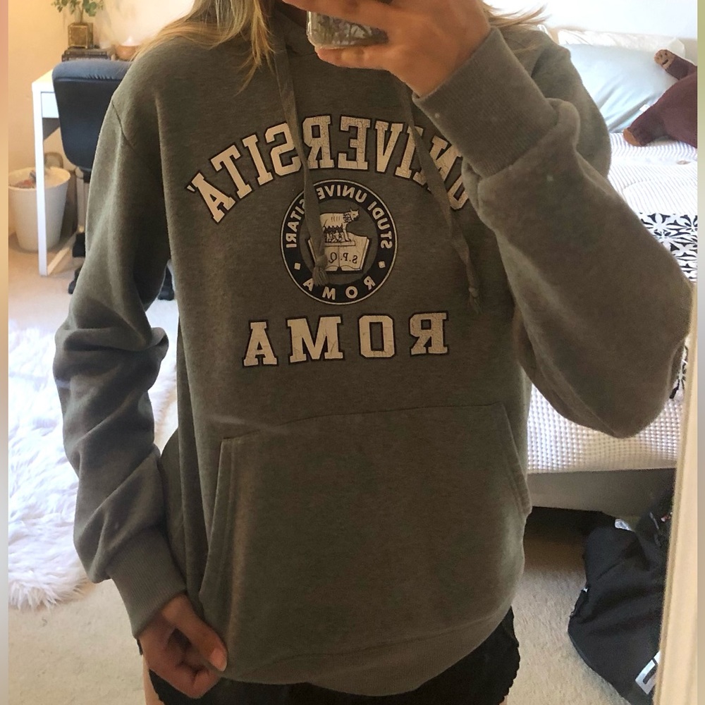Unlimited Gray Universita’ Roma Hoodie